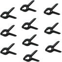 Foto&Tech 10-Pack of Heavy Duty 4.5 Inch Muslin Clamps for Photography Studios with Velvet Bag