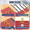 13.4" Track Saw Guide Rail Square with 90° Right Angle Stop for Electric Circular Saw Clamp - De-walt Compatible