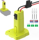 Azocek 1 Pack Power Wheel Adapter for Ryobi 18V Battery - Upgraded Converter Kit for DIY RC Car Toys & Robotics