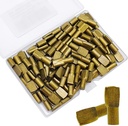 Adjustable Spoon Shape Metal Shelf Support Pegs - 100 Pcs Cabinet Shelf Bracket Pegs for Kitchen & Closet - Bronze Tone Shelf Pins for Bookshelves & Furniture