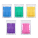 500 Pack Micro Applicator Brushes & Swabs for Eyelash Extension - Disposable Mascara Wands by Tbestmax