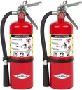 Set of 2 Amerex B500 5lb ABC Dry Chemical Fire Extinguishers - Class A B C Fires
