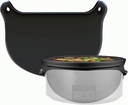 TEIWEDOL Leakproof Silicone Slow Cooker Liners - Easy Clean Bags for 6-8 Quart Crockpots (Black)