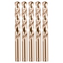 High Speed Steel Drill Bit Set 11mm - 5pcs, M35 Cobalt Twist Drill Bits for Drilling Hard Metal, Stainless Steel, Cast Iron - Straight Shank