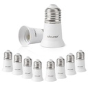 10-Pack DiCUNO E26 3CM/1.2 Inch Socket Extender and Lamp Holder Adapter for E26 Lamp Bulb Socket Extension