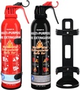 2-Pack Leyanny Fire Extinguishers with Mount - Portable & Easy-to-Use Water-Based Extinguisher for Home, Car, Boat, Kitchen, Garage - Suitable for A, B, C, K Fire Types