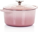 3-Quart Blush Pink Crock-Pot Artisan Enameled Cast Iron Dutch Oven