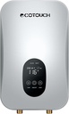 ECOTOUCH 240V Electric Tankless Water Heater for Instant Hot Water at Sink/Faucet - Self Modulating Technology, 6.5kW Silver ECO60S