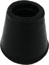 24 Pack of Shepherd Hardware 8758E Leg Tips - 1/2" Inside Diameter Rubber Chair Leg Caps in Black