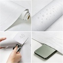 Peel and Stick White Wood Contact Paper Roll 17.5"x118" - Self Adhesive Wood Grain Wallpaper Film