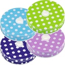 Set of 4 Colorful Polka Dot Mason Jar Lids with Straw Holes for Kids - Fun and Practical Small Jar Accessories by Southern Homewares