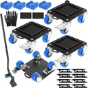 Heavy Duty Furniture Movers with 4 Wheels and 2000 lbs Load Capacity - Easy Sliders Dolly for Moving Appliances and Sofas