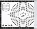 26" x 16" Silicone Baking Mat with Measurements for Dough Rolling, Cookies, Macarons, Bread - Non-Slip Non-Stick Sheet by DANIA & DEAN