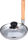 Japanese Zerodeko Titanium Square Frying Pan with Lid - Deep Skillet Pan for Steaks, Eggs, and Tortillas