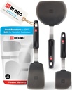 Heat-Resistant Silicone Spatula Set for Kitchen - BPA Free - Nonstick Cookware Safe - Forever Warranty - Turner Spatulas for Cooking (3pc)
