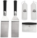 Black Pit Boss 20010 5-Piece Griddle Tool Set for Outdoor Cooking