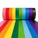 10 Rolls of COLOGO 1 Inch Colored Masking Tape for Arts and Crafts - Rainbow Labelling Tape for School Supplies - 390 Feet Total