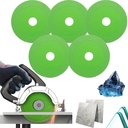 5-Pack 1mm Ultra-Thin Diamond Cutting Saw Blades for Glass, Jade, Crystal, Wine Bottles, Tile - Rock Slab Grinding Disc, Glass Cutting Disc