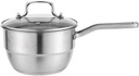 Stainless Steel Milk Steamer Double Layer Saucepan for Brewing Coffee - Non-Stick Home Cookware