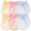 3 Pairs GLEAVI Baby Mesh Gloves Cotton Mittens for Newborns 6-12 Months - Adjustable Drawstring, Breathable, Anti-Scratch Unisex Gloves
