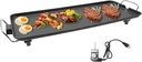 DYRABREST 1500W Electric Nonstick Grill - Portable 27" BBQ with Adjustable Temperature for Indoor/Outdoor Parties