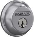 Schlage B60 N 626 Deadbolt Keyed 1 Side Satin Chrome - Top Residential Security