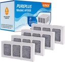 4 Pack PUREPLUS Refrigerator Air Filter Replacement for Paultra2 - Compatible with Pureair Ultra 2, 242047805, 5303918847