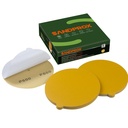 6 Inch 600 Grit PSA Sanding Discs - Box of 50 | Self Adhesive Stickyback Sandpaper for DA Sander - Ideal for Automotive, Woodworking, Metal - Gold PSA Sanding Discs
