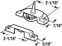 Prime-Line F 2588 Sash Lock - Fits Single/Double Hung Vinyl Windows - White Diecast - 2-1/16" Hole Centers - Single Pack - Pack of 2