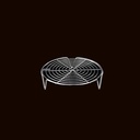 Stainless Steel Spiral Wire Cooling Rack for Cooking & Baking, Steamer Kettle Holder for Air Fryer & Cake Pan (22x7cm)