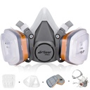 AirGearPro M-500 Reusable Respirator Mask with A1P2 Filters | Anti-Gas, Anti-Dust | Ideal for Painting, Woodworking, Construction, Sanding, Spraying, Chemicals, DIY