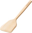 Large Smooth Finish Natural Beech Wooden Cooking Spatula - Durable Kitchen Utensil by COOKLIFE