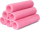 High Density Acrylic Paint Roller Covers 9 Inch x 1/5" Nap - 6 Pack - No-Lint, Smooth Surface Painting - House Painting Supplies