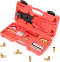IWISS iCrimp PEX Pipe Clamp Tool Kit with Stainless Steel Clamps and Fittings