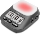 dretec Pomodoro Timer for Studying - Large Button Visual Interval Timer in Dark Gray