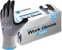 PROMEDIX P Nitrile Coated Work Gloves for Men - MicroFoam Safety Gloves with Grip - Seamless Knit Nylon & Spandex