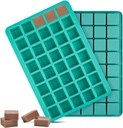 40-Cavity Square Caramel Chocolate Truffles Candy Mold Ice Cube Tray for Pralines and Jellies