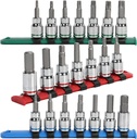 21-Piece DURATECH 3/8'' Drive Torx Allen Bit Socket Set with Premium CR-V Socket and S2 Bits - Metric & SAE