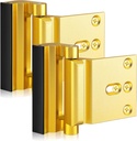 2 Pack Shimeyao Security Door Locks with 8 Screws - 3 Inch Reinforcement Lock to Prevent Unauthorized Entry - 800 Lbs Strength Aluminum Device for Home Safety