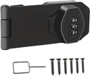V·RESOURCING Keyless 3-Digit Combination Lock for Small Doors, Cabinets, Barn Door - Black 4 Inch