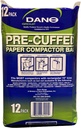 Dano Pre-Cuffed Trash Compactor Bags - Pack of 50, Strong and Durable for Easy Waste Management