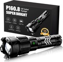 Sinvimes Rechargeable Flashlight XHP160.8 - 990000LM, 6 Modes, Waterproof for Camping, Hiking, Emergencies