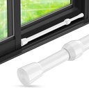 Adjustable Sliding Window Security Bar with Rubber Tips - 1 Pack, 15.7''-27.5'' Tension Rods, 1.2'' Diameter