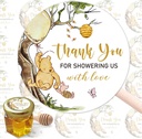 80 Adorable Winnie the Pooh Thank You Stickers for Honey Jars & Gifts - Baby Shower Decorations & Party Favors