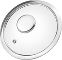LC LICTOP 6.5" Tempered Glass Lid with Stainless Steel Rim - Replacement Cover for 6.5-Inch Cookware
