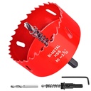 3-5/32"（80mm） HSS Bi-Metal Hole Cutter with Pilot Drill Bit for Wood, Plastic, Drywall, Metal Sheet
