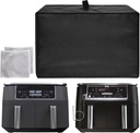 Waterproof Dust Cover for Ninja 6-in-1 Dual Zone Smart Air Fryer - Compatible with DZ401/DZ550/DZ201/DZ302/DZ071 - Heat-Resistant 600D Nylon