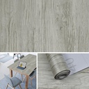 Naphite Grey Wood Peel and Stick Contact Paper for Cabinets - Waterproof, Easy to Clean Self-Adhesive Wallpaper - 15.7in x 78.7in