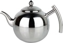 Stainless Steel Whistling Tea Kettle with Filter Mesh - Ideal for Hotel, Restaurant, Office Use - Induction Cooker Compatible - 1L Size