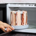 Non-Stick Bacon Tray for Microwave, Oven, and Air Fryer - 7.08 Inches - Easy Bacon Cooking Solution